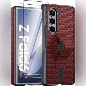 Samsung Z Fold6 Maroon Case